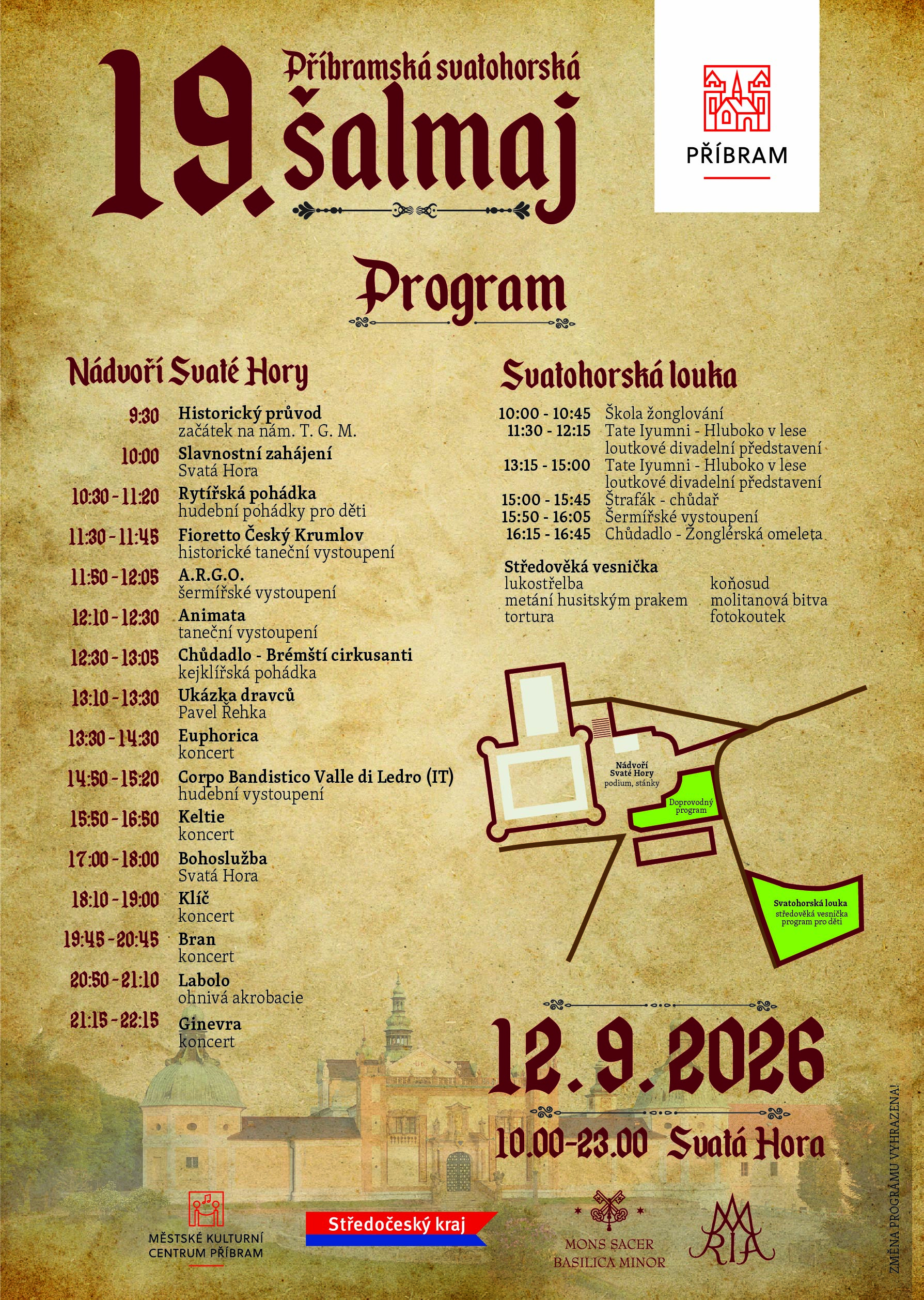 Šalmaj 2026 - program